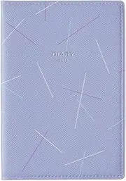 A6 Diary Monthly Quitterie Sticks Light Purple