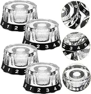 HANABASS 4 pcs Guitar Volume Control Knobs Durable Electric Guitar Parts for Easy Installation and Volume