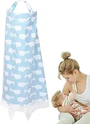 Privacy Nursing Blankets, Discreet Breastfeeding Cover - 360 Degree Coverage Cotton Apron for Breastfeeding | Machine Washable Seat Cover