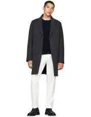 [Tommy Hilfiger] Smart Casual Wool Rich Coat in Grey