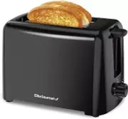 Elite Gourmet ECT1027B Cool Touch Toaster with 6 Temperature 2 Slice, Black