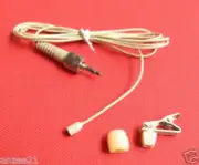 Beige Omni-Directional Lapel Lavalier Microphone for Sony Sennheiser Wireless