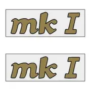 Apollo - MK I decals BLACK GOLD - old school bmx