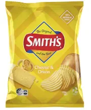2 x Smith's Crinkle Cut Cheese & Onion Potato Chips 170g