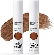 Josh Wood Colour Light Brown Blending Brush Duo Bundle Grey Root Touch Up to Cover Regrowth in between Colouring, Instant Coverage, Temporary, WASHES OUT, Vegan, 2 Tubes