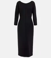 [The Row] The Row Tulip wool-blend midi dress AU 16 black