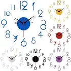 Personalize Your Time with Frameless Wall Clock Creative Number Sticker Design