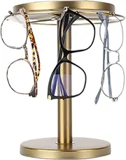 [Generic] Rotating Acrylic Sunglasses Display Stand | Stainless Steel Shelf | Glasses Display Stand for Desk