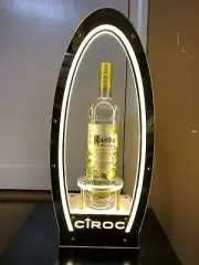 CIROC VODKA LED BOTTLE GLORIFIER DISPLAY MAN CAVE LIGHT UP DECOR GOLD