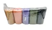 5 Rolls Of Menderry Multicolor Decorative Mesh Ribbon for Wreath Making 50 Yards