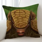 Animal Art Portrait Armadillo Cushion Cover