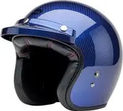Bell Custom 500 Carbon McQueen, open face helmet , color: Blue , size: M
