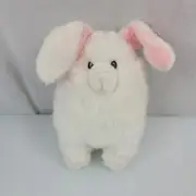 Aurora Purely Luxe Chunky bunny rabbit white soft stuffed plush animal 9" Easter