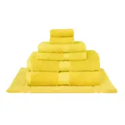 MILDTOUCH 100% Combed Cotton Bath Towels Yellow