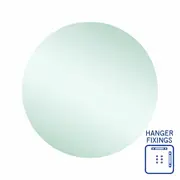 Thermogroup Rio Polished Edge Round Mirror - 700mm dia with Hangers RR7070HN