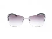 Parim Sunglasses - Black Silver and Grey Rectangle
