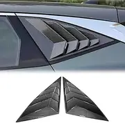 XYHGM for Hyundai Tucson 2023 2022 Window Louvers Rear Side Window Louvers Air Vent Scoop Shades Cover Blinds Trim Exterior Accessories 2PCS(Carbon Fiber)