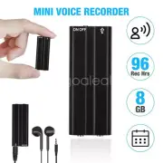 Mini Voice Recorder 8GB 16GB Portable Digital Voice Activated Recording Device