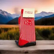Makers Mark Red Socks one pair Free Ship USA Unisex One Size