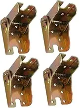 SWOOMEY 4Pcs Furniture Leg Folding Hinge Collapsible Support Hinge for Table and Chair Legs Hardware for Space Saving Kitchens and Retail Spaces