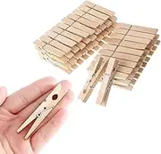 50pcs Clothes Pins Wooden Duty Wood Clips for Hanging Clothes Pictures Outdoor Wood Pins for DIY Crafts
