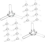 KONTONTY Three-Prong Lamp Holder Circlip 24pcs Spring Clamps for Heavy Duty Lamp Shades DIY Lighting Accessories Lampshade Spring Adapter Fork Rattan Bamboo Glass Ball