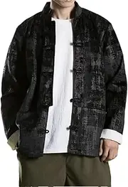 [Fulbant] Men Chinese Traditional Dress Tai Chi Kung Fu Vintage Jacket National Style Coat Tang Suit