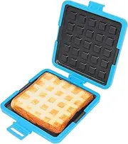 Microwave Sandwich Maker, Microwave Grilled Cheese Sandwich Maker, Microwavable Toastie Panini Press for Cooking Breakfast Grilled Meat Snacks, NO Electricity (Blue)