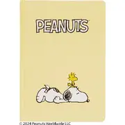 Snoopy A5 Hard Cover Notebook 192 Page Yellow