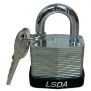 6x Brand New LSDA LP30 Small Mini Padlock w/ Keys