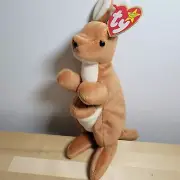 TY Beanie Baby - POUCH the Kangaroo (7 inch) - MWMTs Stuffed Animal Toy