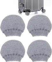 [Generic] Luggage Wheel Protectors | 4X Luggage Suitcase Wheels Cover Socks | Scratch-Proof Carry On Supplies for Indoor Business Trip Vacation Long Day