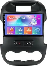 6G+128G with HDMI 4G DAB+ Car Radio for Ford Ranger F250 2011-2016 Android 14 Car Stereo Carplay Android Auto 9 Inch IPS Bluetooth DSPFM WiFi Mirror Link GPS Camera+MIC