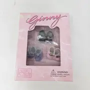 1998 Vogue Ginny 3 Pairs of Shoes Purple Pink Black Boxed Set NEW