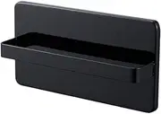 Yamazaki 4964 Two-Way Veranda Slippers Rack, Black, Approx. W 9.8 x D 2.0 x H 4.9 inches (25 x 5 x 12.5 cm), Tower Suction Cup Mount, Includes Wood Screws Included, Wall Storage