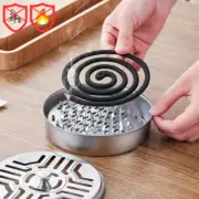 Mosquito Coils Holder Stainless Steel Mosquito Coil Box with Cover round Mosquit