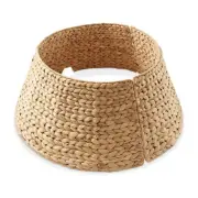 Casafield 24-Inch Christmas Tree Collar, Woven Water Hyacinth Tree Base Cover