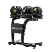 Powertrain Adjustable Dumbbell Set with Stand (Gold) - 48kg