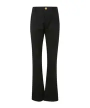 Balmain Low-Waist Bootcut Pants FR36,FR38,FR40 Black