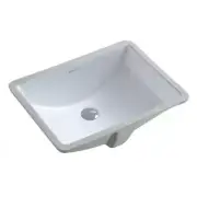 Swiss Madison Undermount Bathroom Sink 19"Lx8"Dx11"W Ceramic Rectangular White