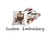 Personalized Monogrammed Fall Owl Velvet Plush Throw Blanket & Pillow--50x60