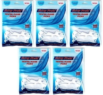500 Dental Floss Picks teeth Gum Cleaner Fresh Clean Flosser Disposable