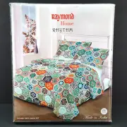 Raymond Home Rhythm Double Bed Linen Set & Pillow Covers 100% Cotton NEW