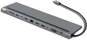 USB C Hub, Docking Station Dual Monitor Laptop Docking Station Dual Monitor 12 in 1 Hub Docking Station USB VGa PD RJ45 Docking Station