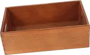 Veemoon Box Small Wooden Storage Box with Handles Multi Functional Organizer Crate for Sundries Elegant and Portable Design for Desktop Use and Home