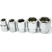 5pc 3/8" Dr Twist Socket Bolt Extractor Set Stud Nut Metric 8 10 13 17 19mm