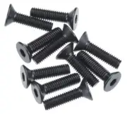 New Axial AX10 EXO SCX10 III Score M3x12mm Hex Socket Flat Head Screws Black (10
