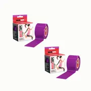 2PK Rocktape Standard Training Gentle & Secure Adhesive Kinesiology Tape Purple