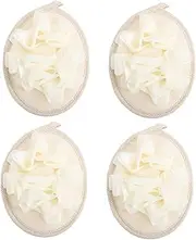 4pcs Loofahs Balls Bubble Maker Bath Sponge for Exfoliating and Cleansing Durable Mesh Shower Scrubber for Gentle Body Wash and Rinsing