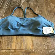 LuluLemon Flow Y Bra Size 12 in Blue